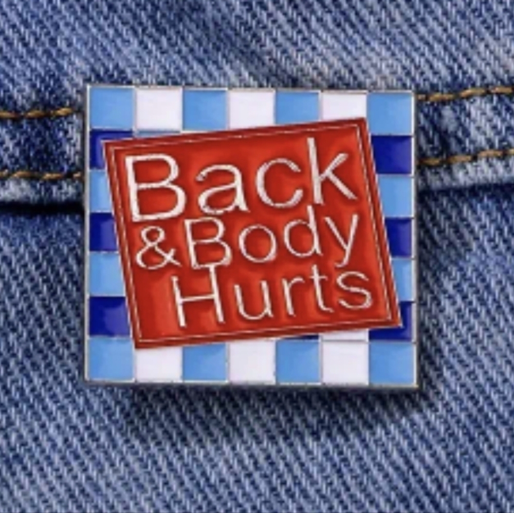 🩵 Back & Body Hurts Pin - Picture 1 of 6